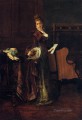 The Love Letter lady Belgian painter Alfred Stevens
